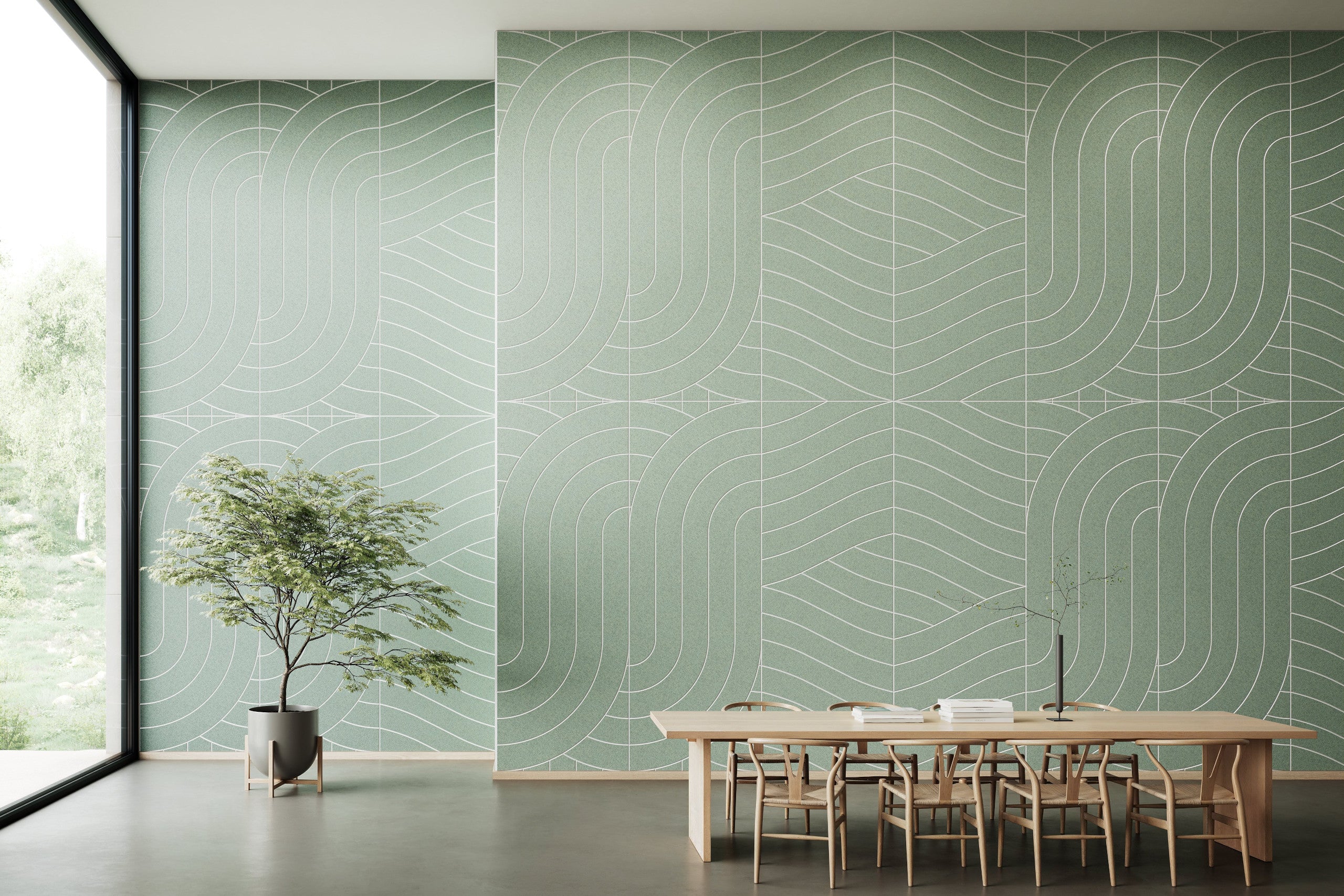 BAUX Acoustic X-FELT Wall Panels - 2800 x 1200mm - 2/pack