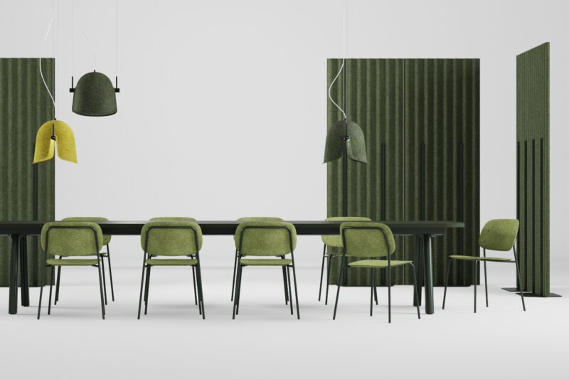 De Vorm 'Mute Flow' Acoustic Screen - 2390 x 790mm