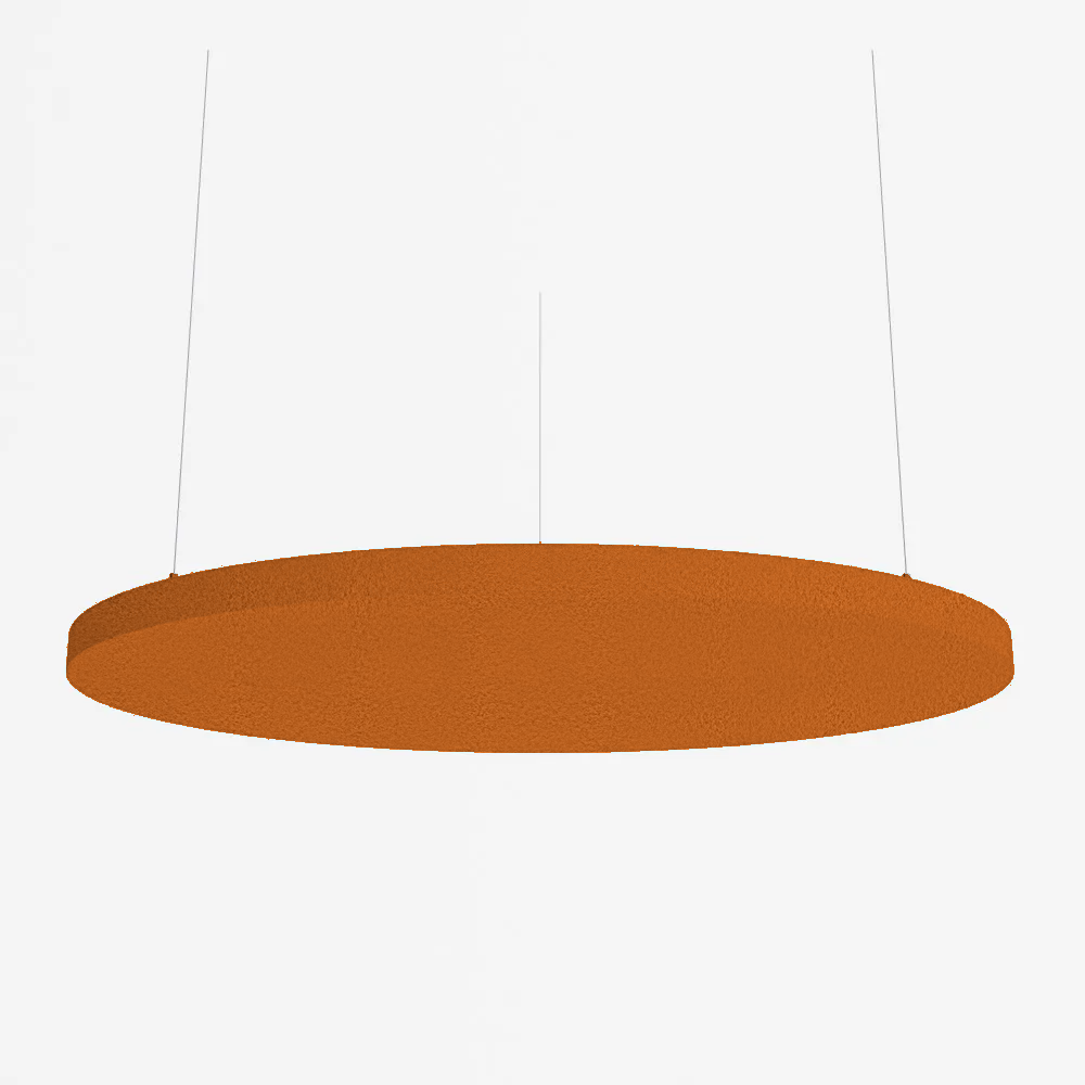 SilentSpace Raft Circle in orange felt fabric