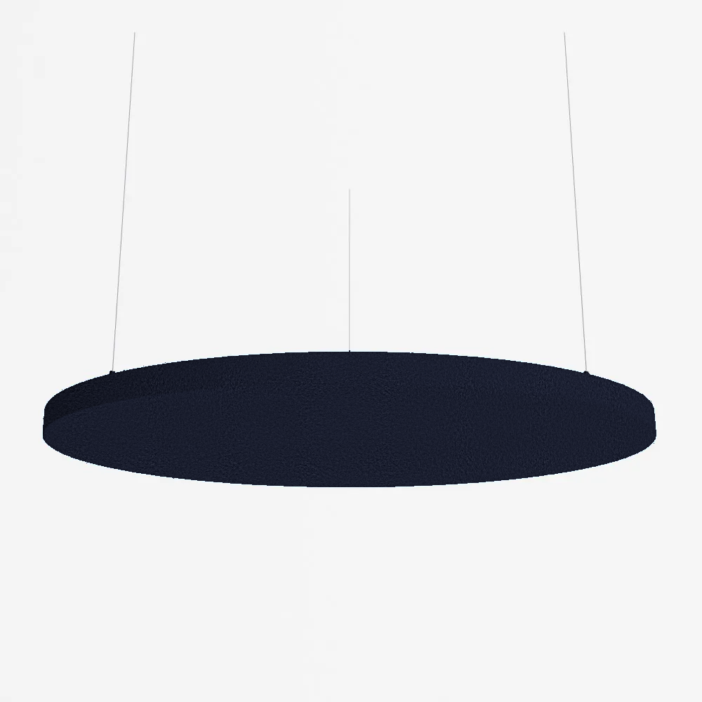 SilentSpace Raft Circle in navy blue felt fabric