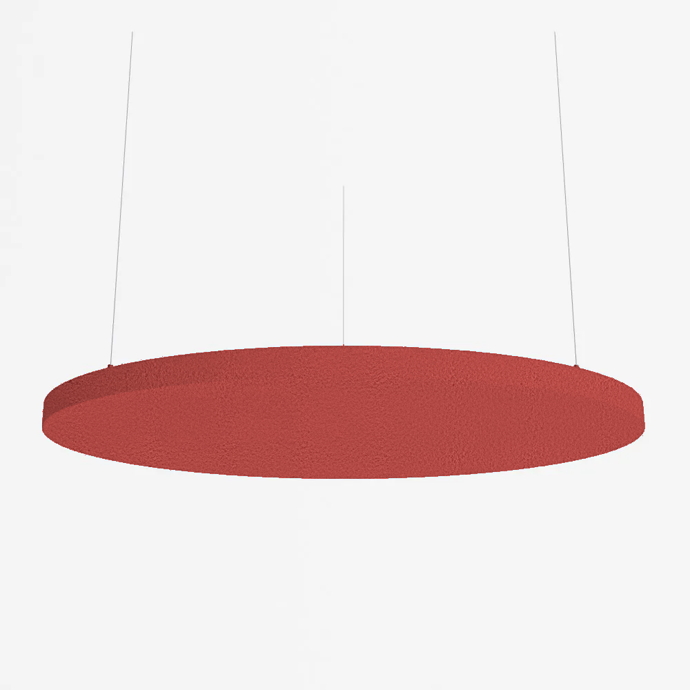 SilentSpace Raft Circle in red felt fabric