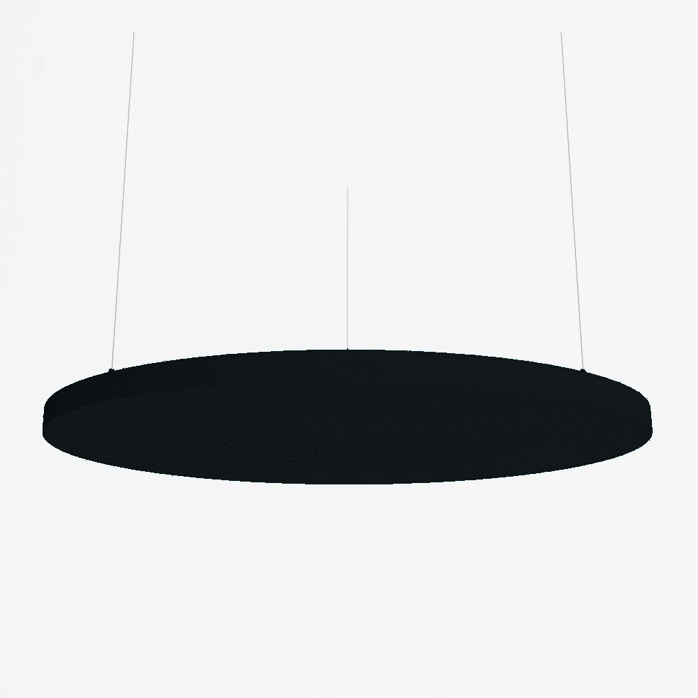 SilentSpace Raft Circle in black woven fabric