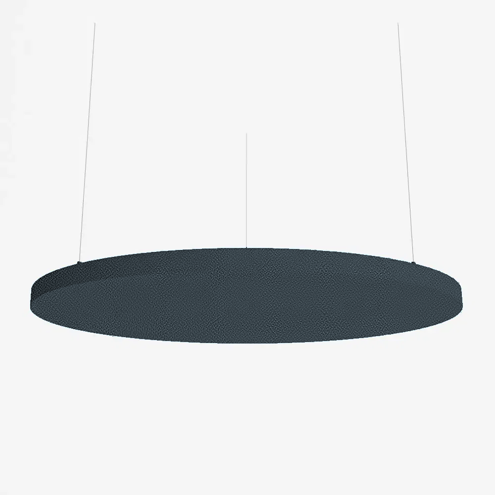 SilentSpace Raft Circle in dark grey woven fabric