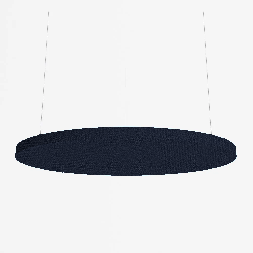 SilentSpace Raft Circle in deep navy woven fabric