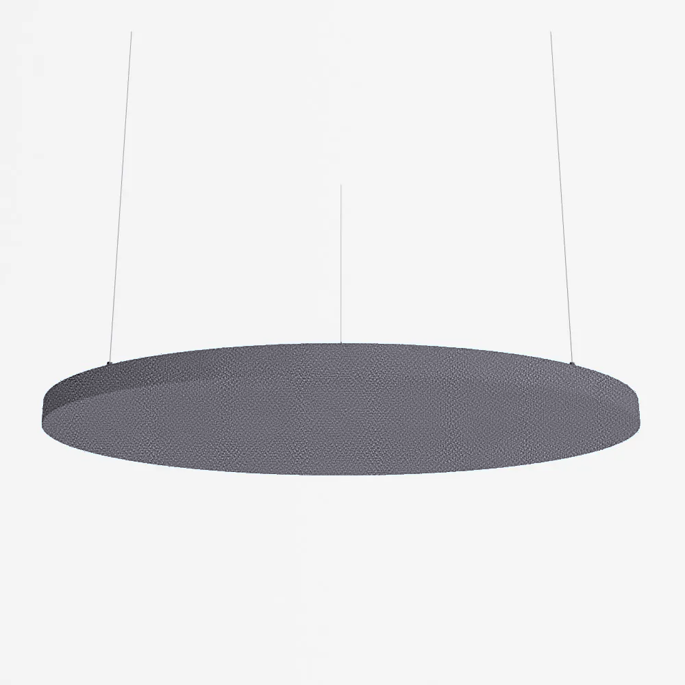 SilentSpace Raft Circle in mid grey woven fabric