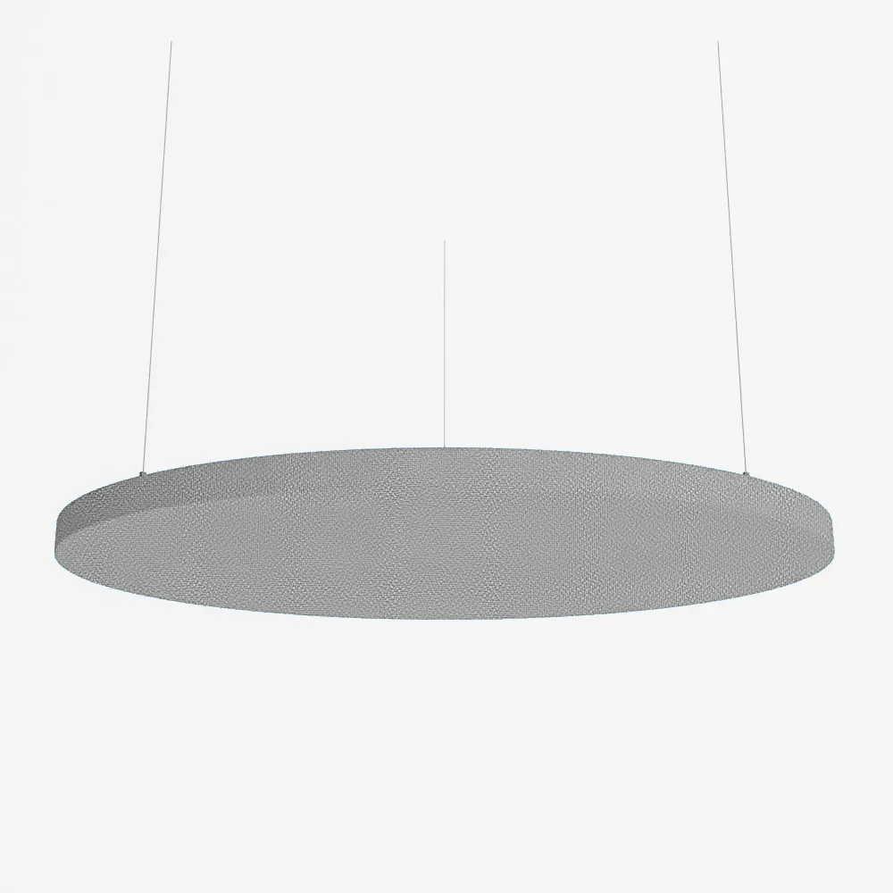 SilentSpace Raft Circle in soft grey woven fabric