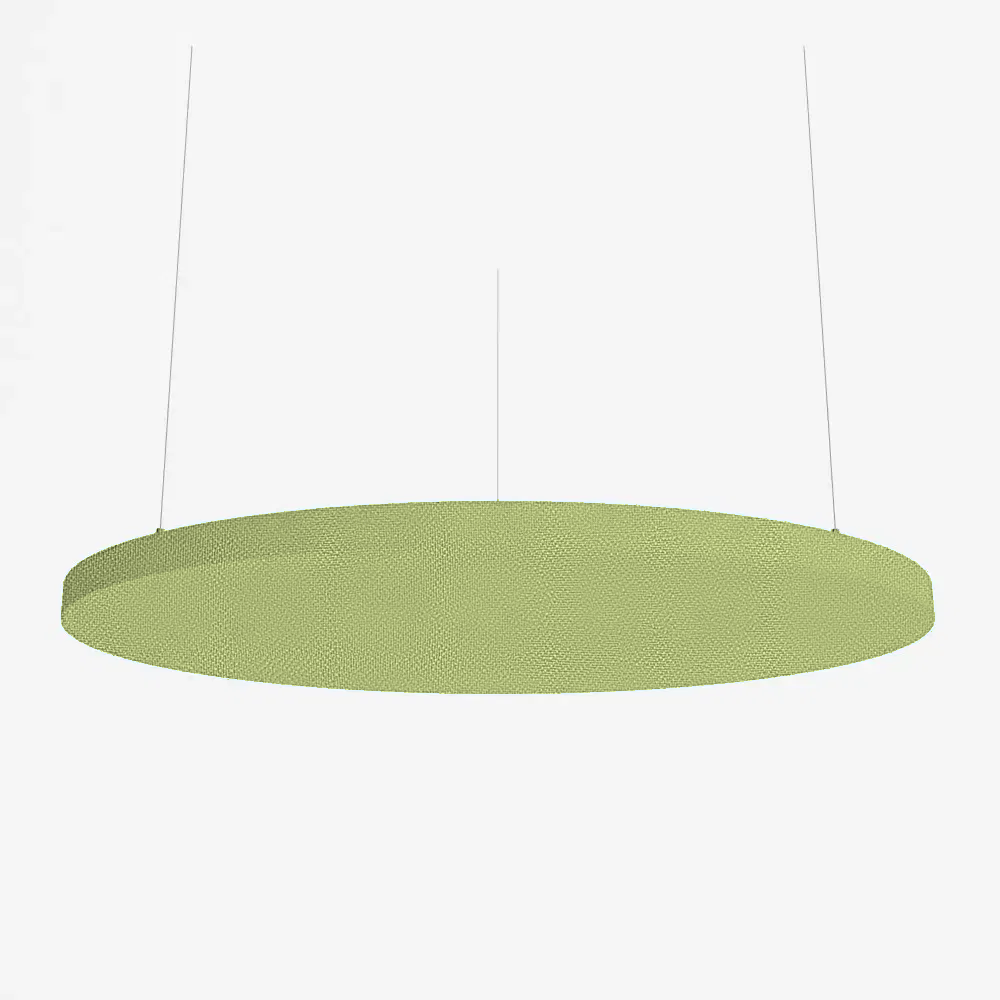 SilentSpace Raft Circle in green woven fabric