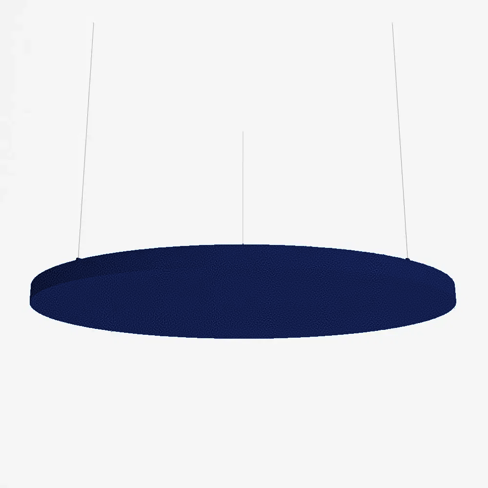 SilentSpace Raft Circle in navy blue woven fabric
