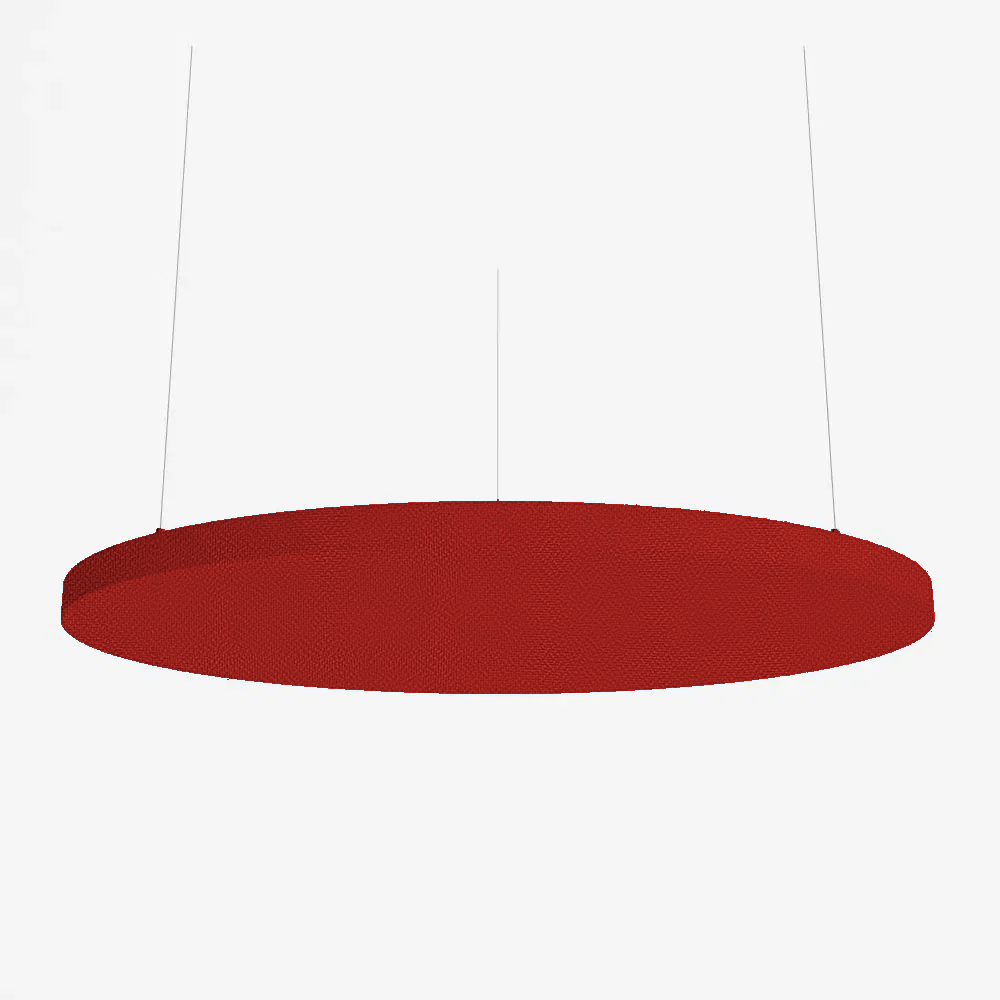 SilentSpace Raft Circle in red woven fabric