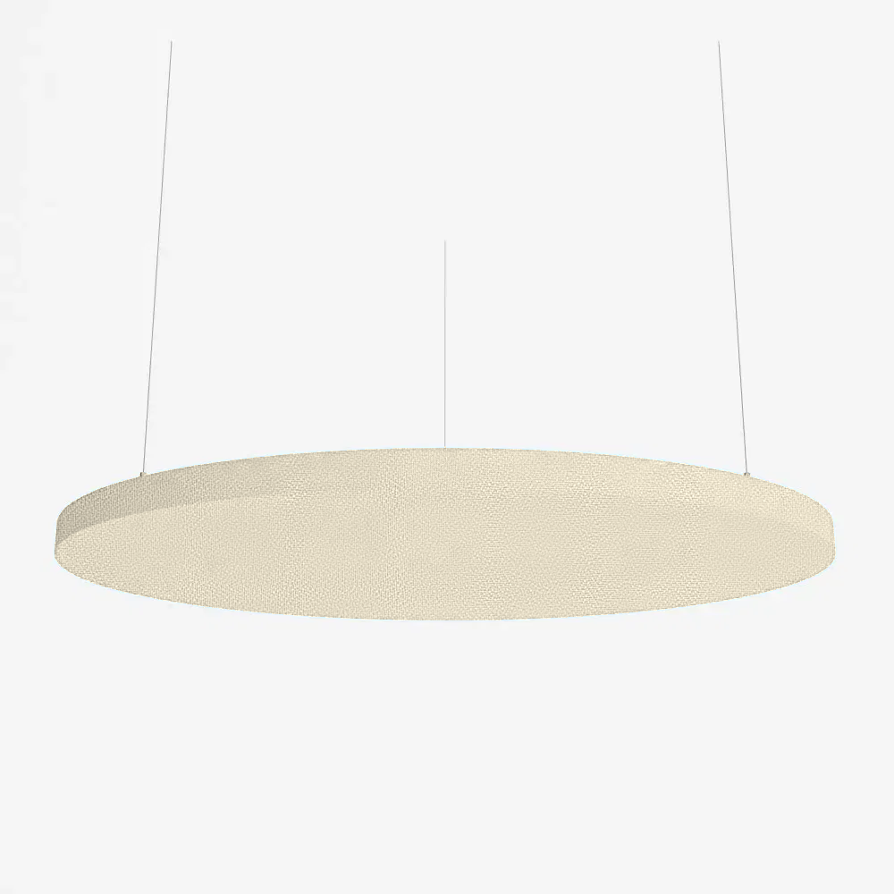 SilentSpace Raft Circle in beige woven fabric