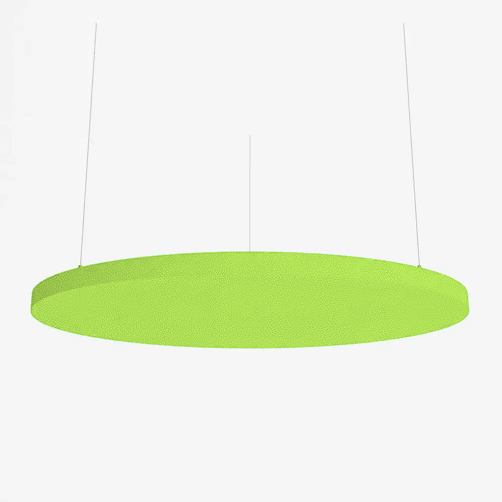 SilentSpace Raft Circle in yellow woven fabric