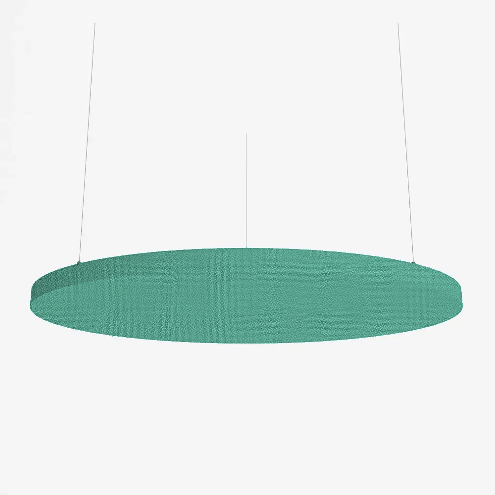 SilentSpace Raft Circle in bluey green woven fabric