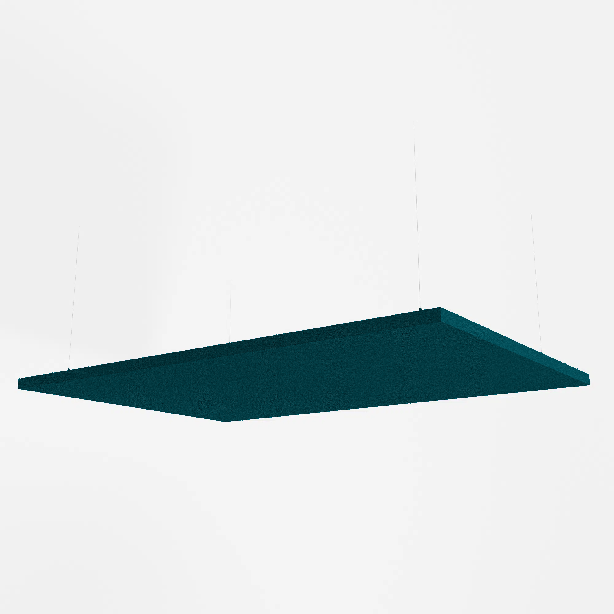 Fabric Wrapped Rectangle Acoustic Raft - Multiple Sizes