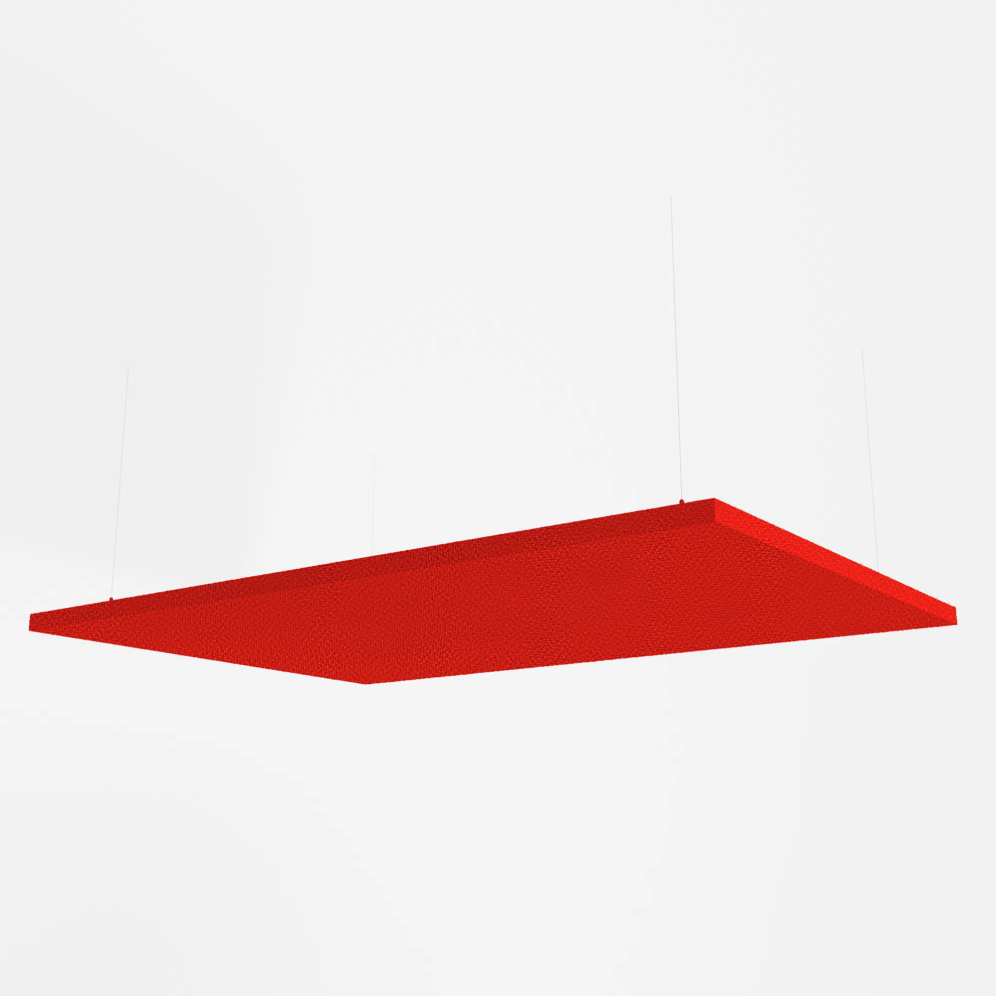 Fabric Wrapped Rectangle Acoustic Raft - Multiple Sizes