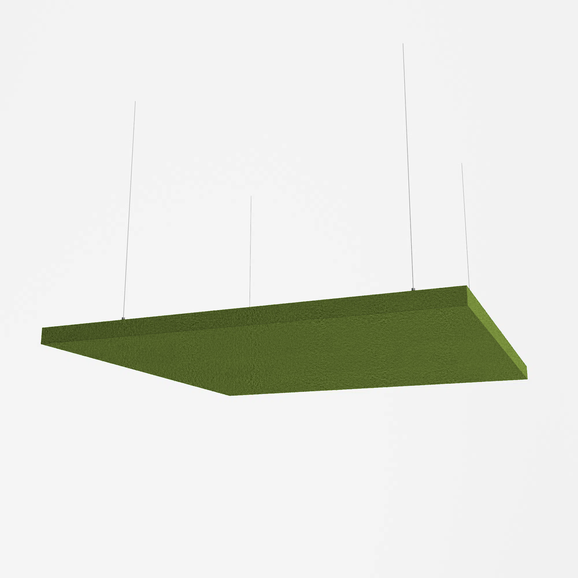 Fabric Wrapped Square Acoustic Raft - Multiple Sizes
