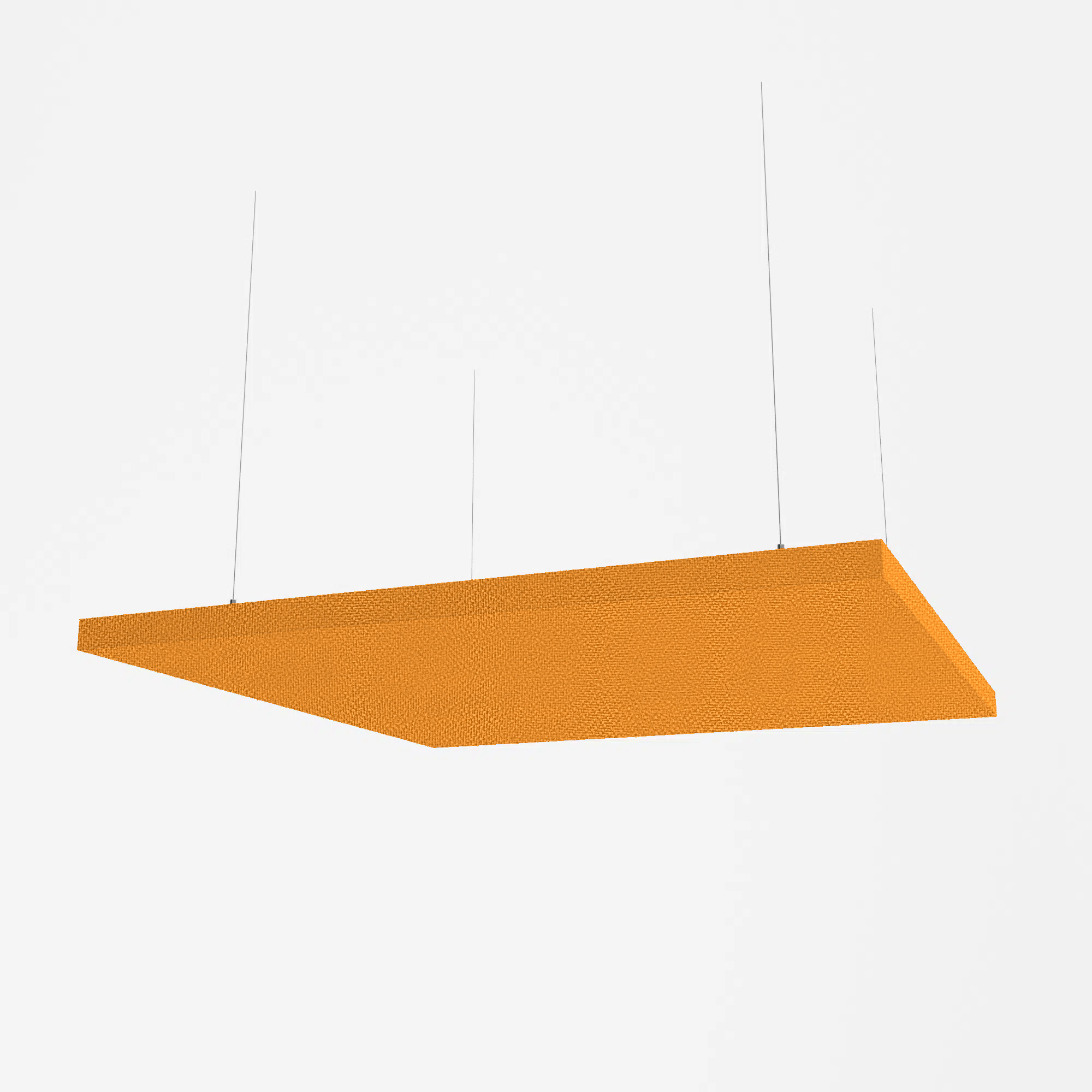 Fabric Wrapped Square Acoustic Raft - Multiple Sizes
