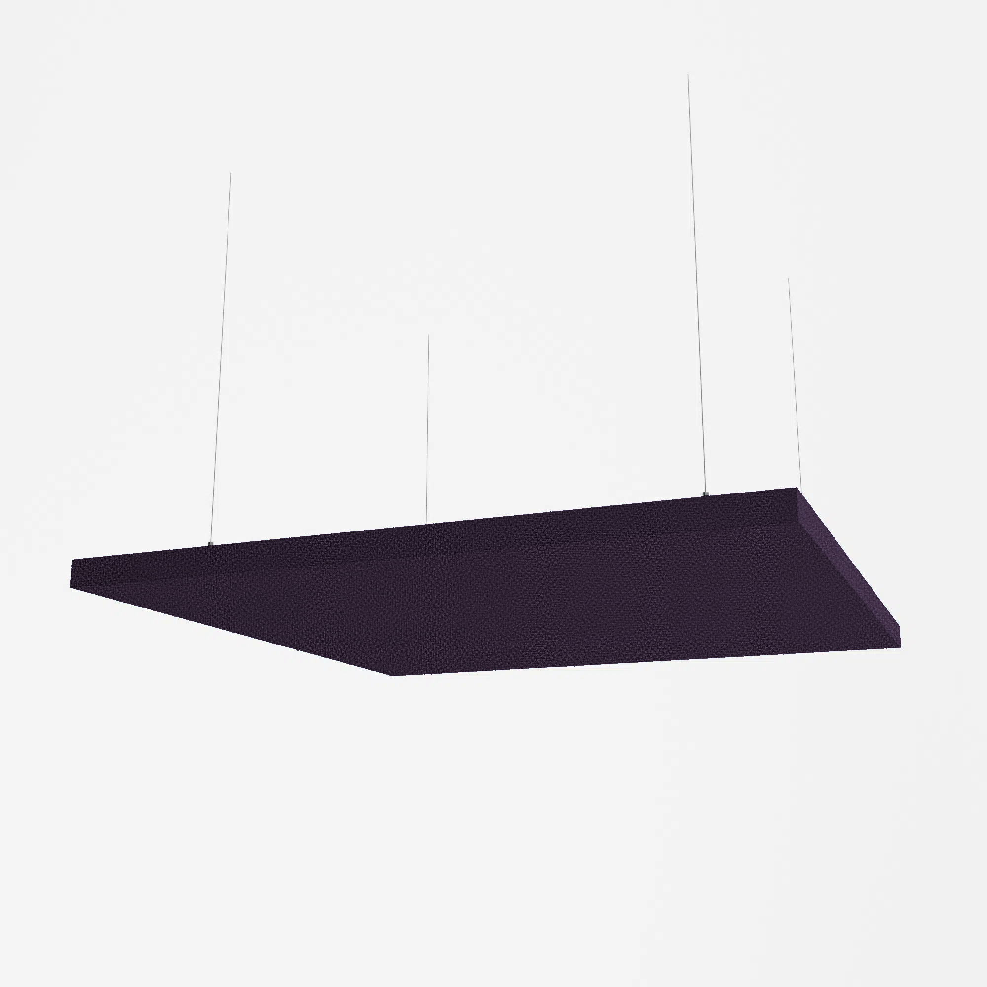Fabric Wrapped Square Acoustic Raft - Multiple Sizes