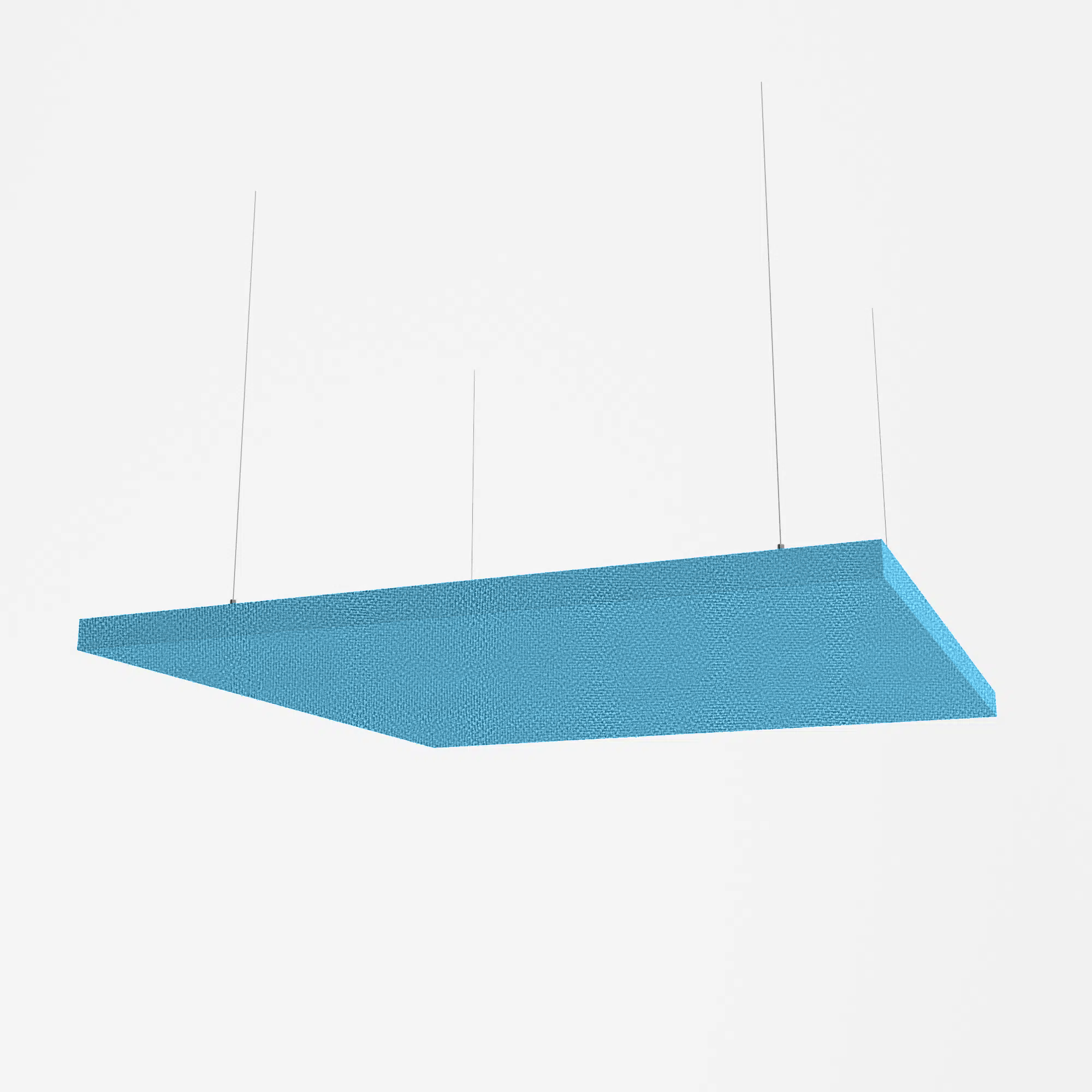 Fabric Wrapped Square Acoustic Raft - Multiple Sizes