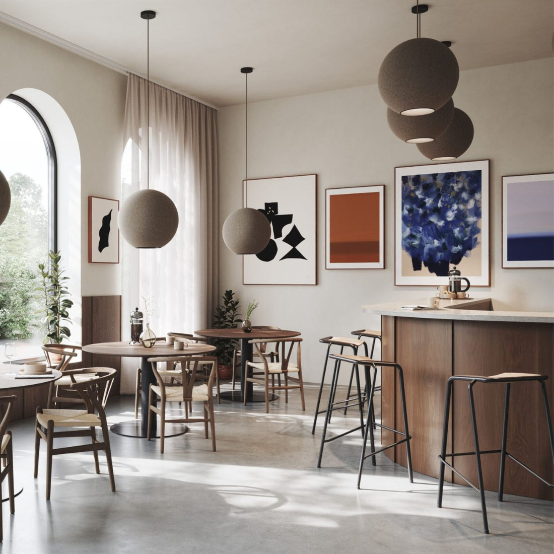 Abstracta 'Moon' Acoustic Lamp - Ø550mm Diameter