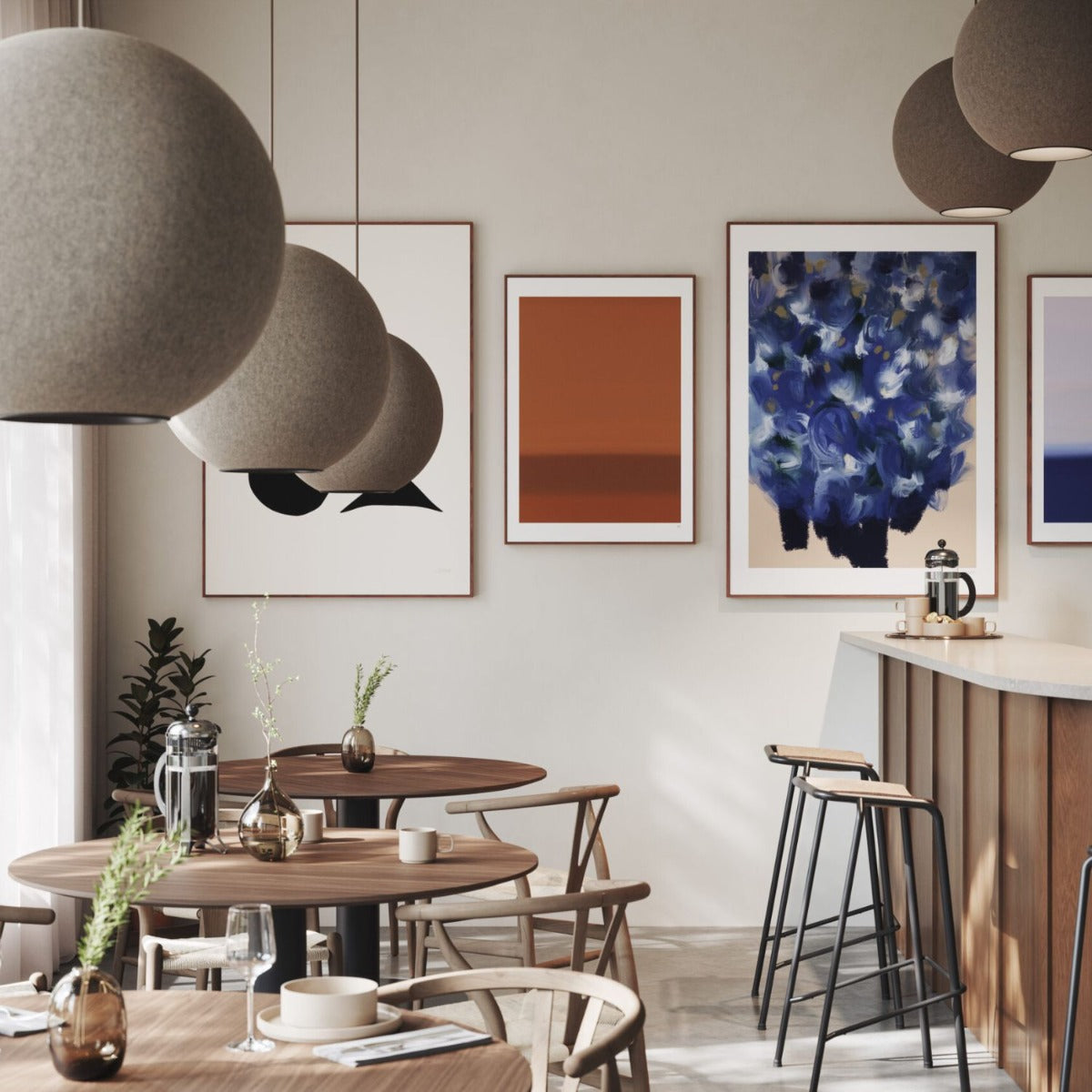 Abstracta 'Moon' Acoustic Lamp - Ø550mm Diameter