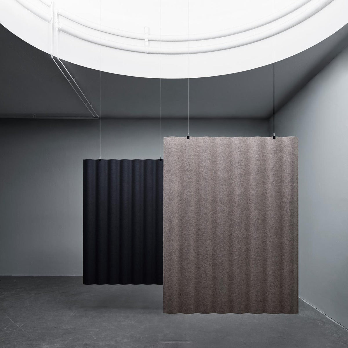Abstracta 'Scala Suspended' Vertical Ceiling Panel - Multiple Sizes