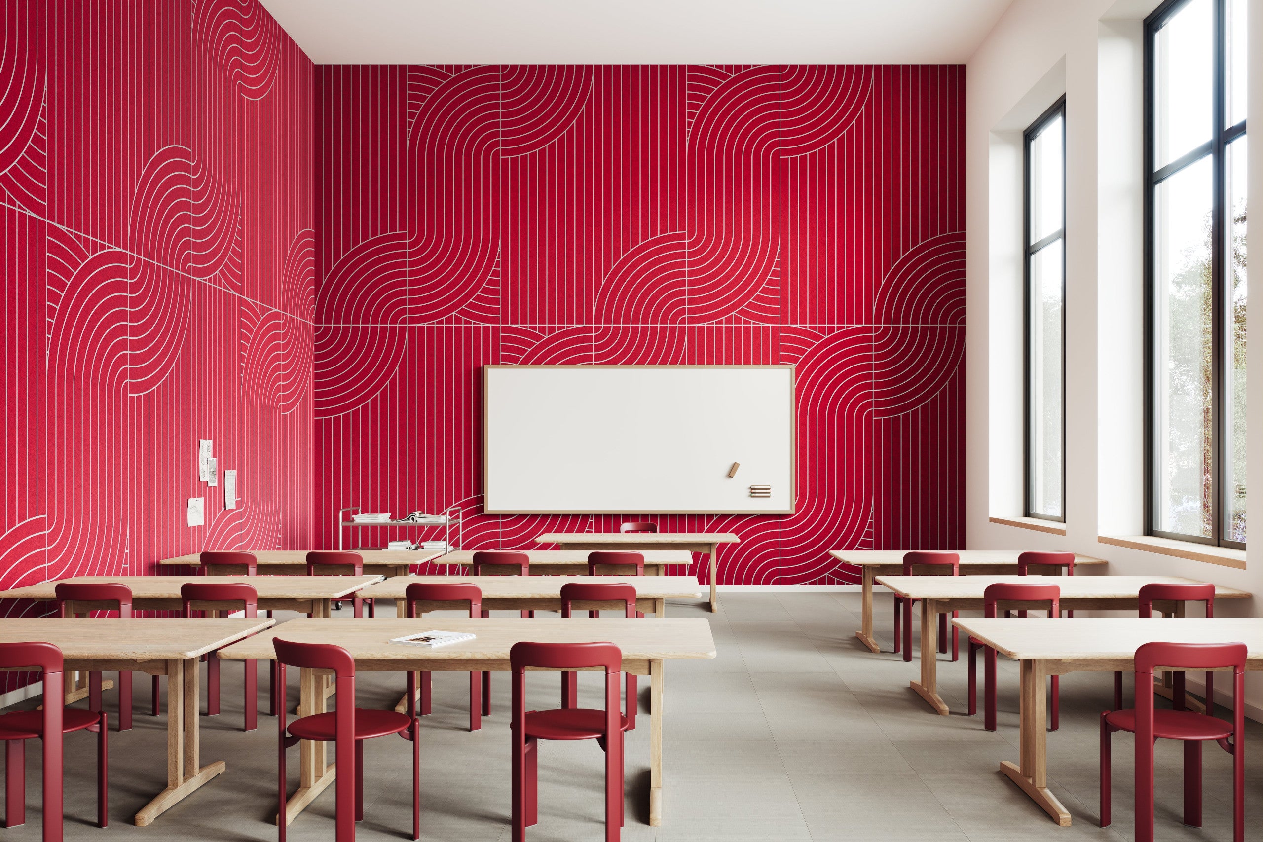 BAUX Acoustic X-FELT Wall Tiles - 600 x 600mm