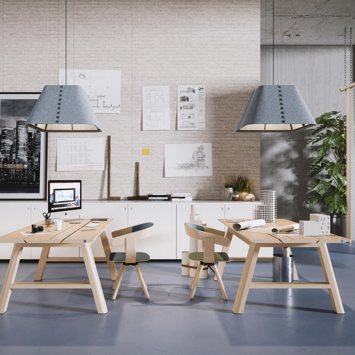 BuzziShade SQ Acoustic Pendant Lamp - Multiple Sizes