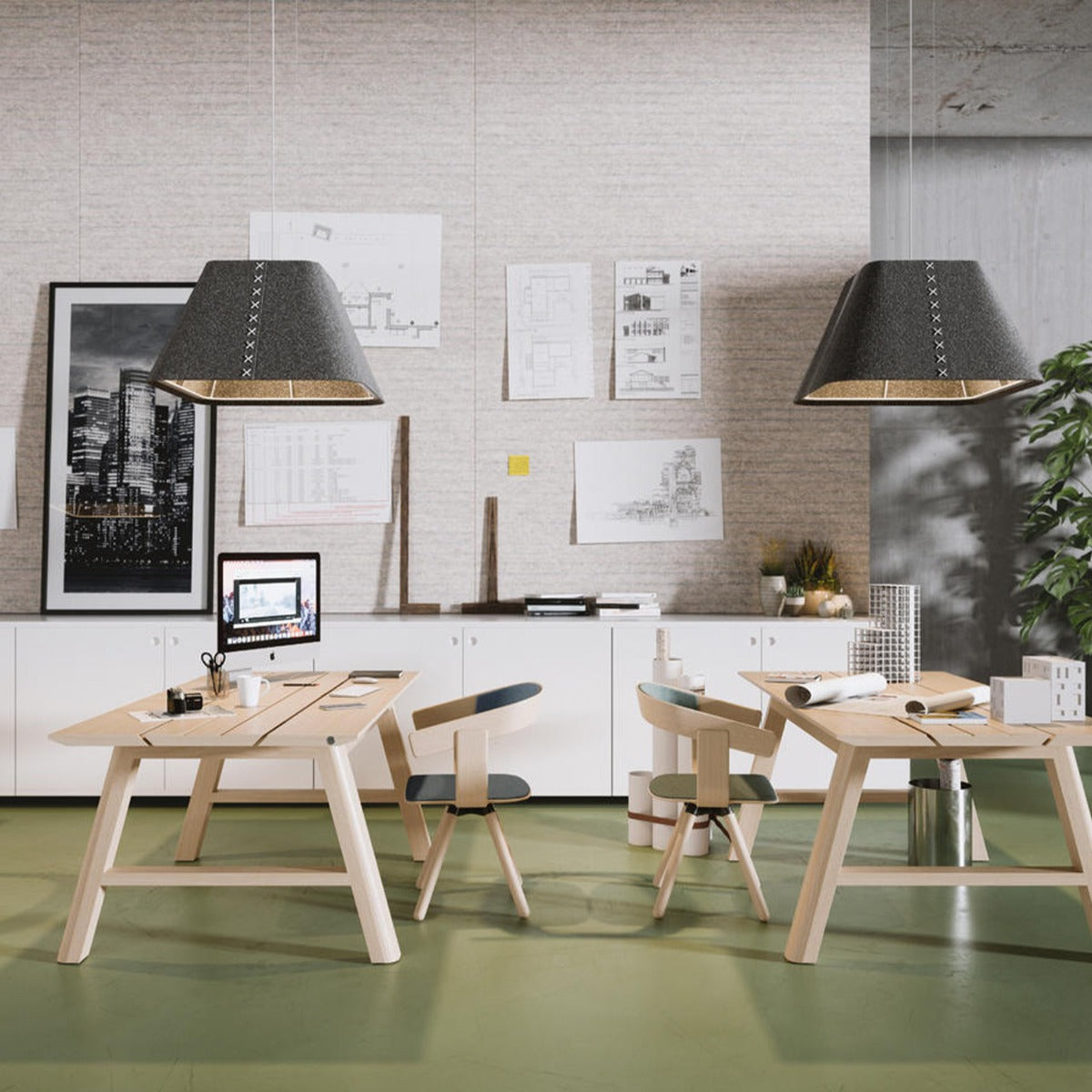 BuzziShade SQ Acoustic Pendant Lamp - Multiple Sizes