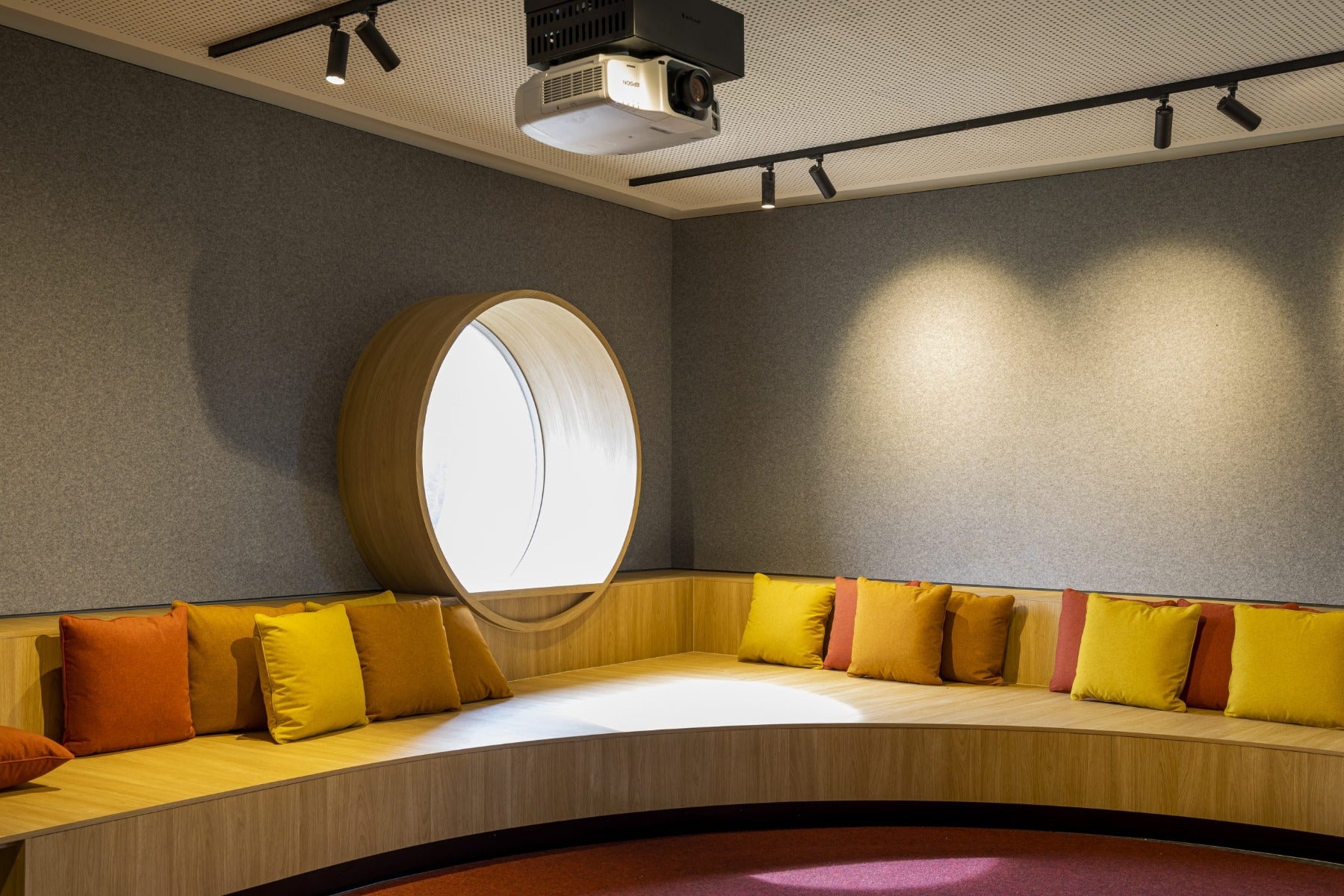 Autex Cube panels used as acoustic wall covering