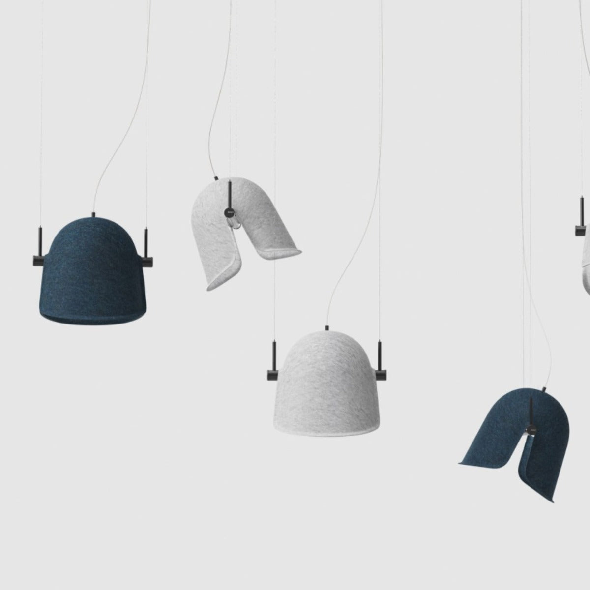 De Vorm 'Pivot' PET Felt Adjustable Acoustic Lamp