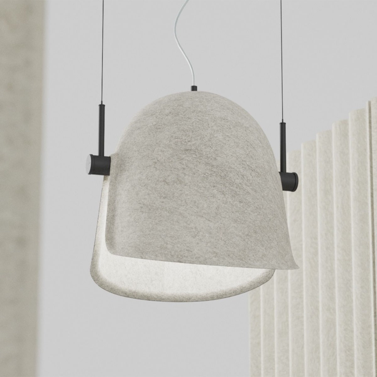 De Vorm 'Pivot' PET Felt Adjustable Acoustic Lamp