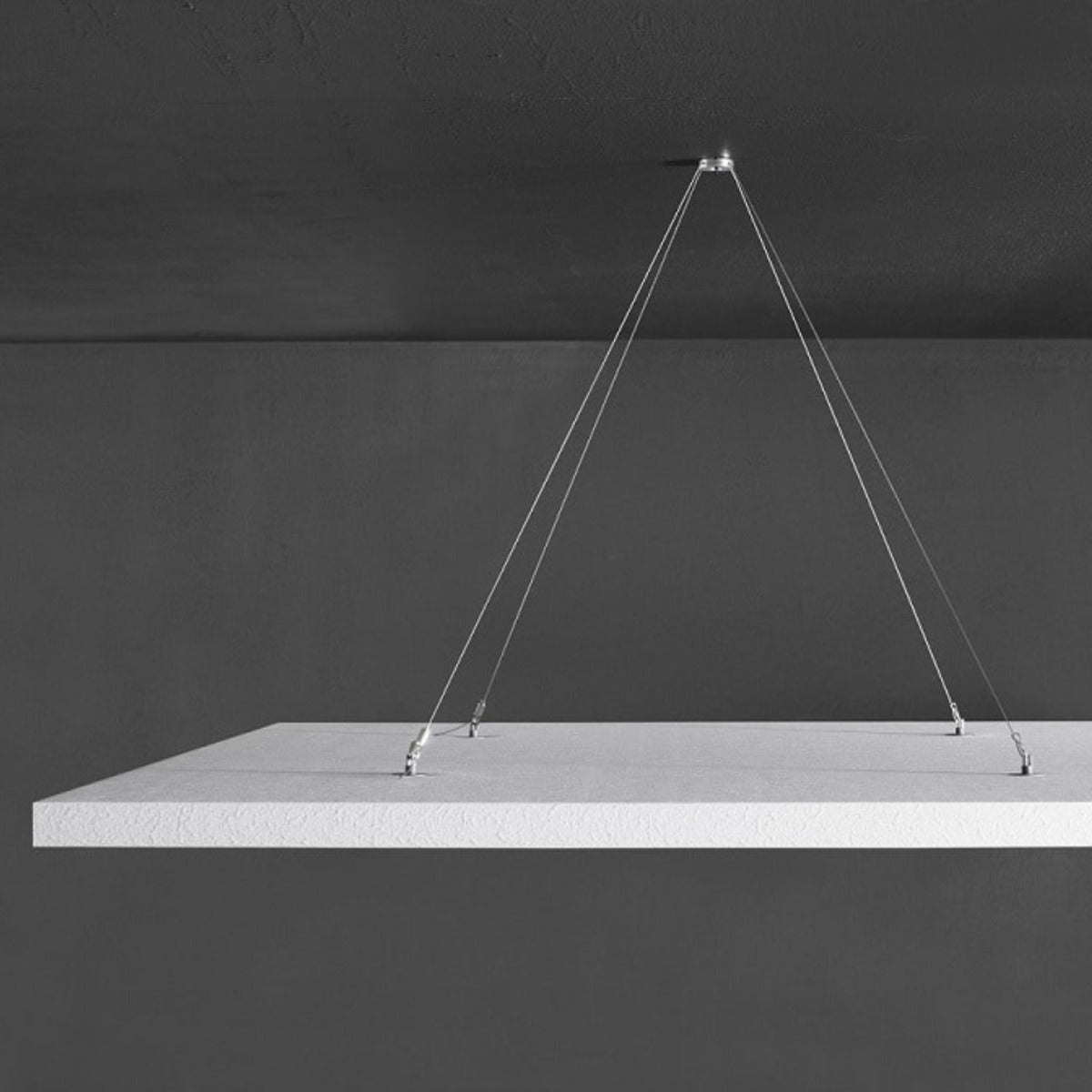 Ecophon ‘Solo’ Square Kit– Acoustic Ceiling Rafts – 1200 x 1200mm. White Frost.