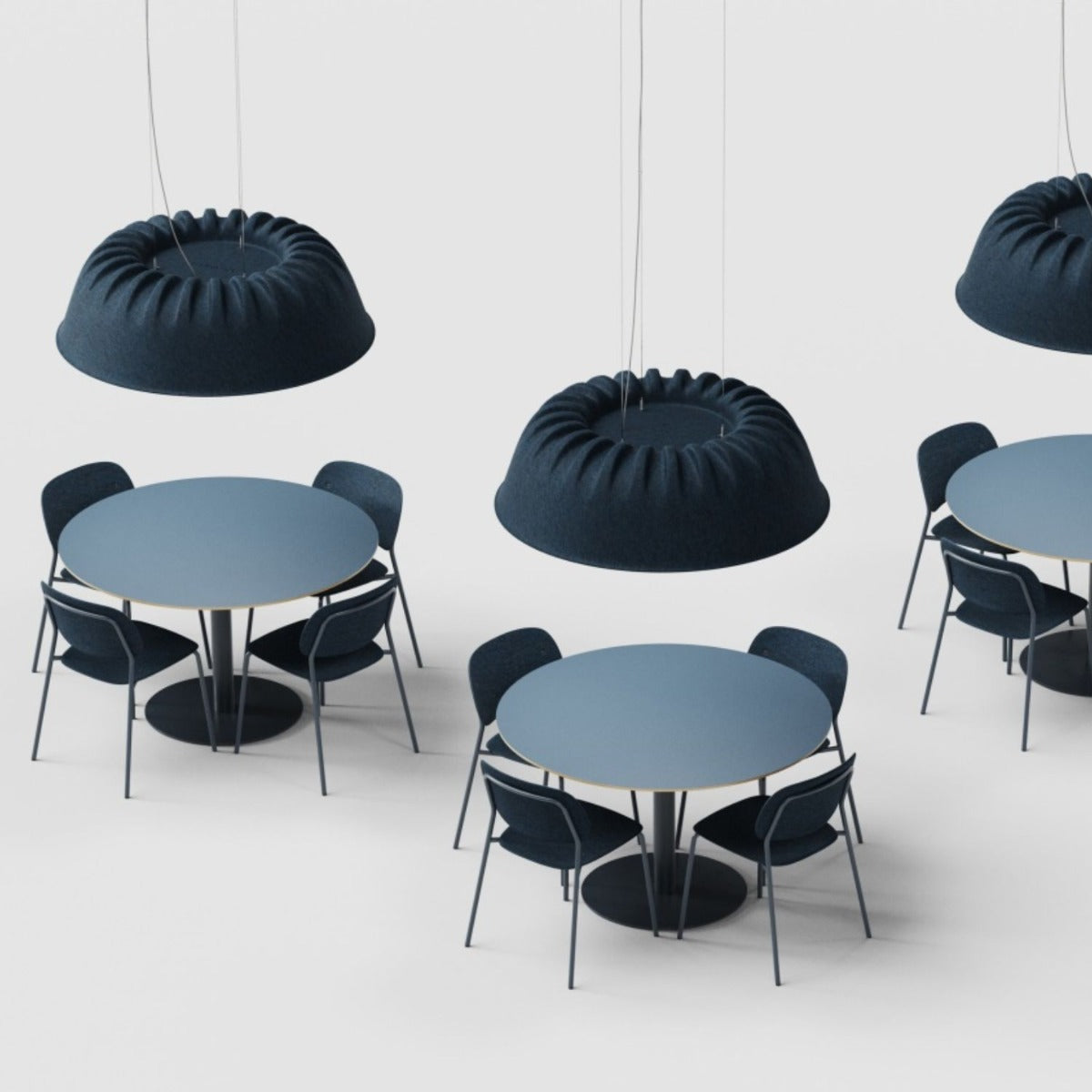 De Vorm 'Fost' Large Felt Acoustic Lamp - Ø1180mm Diameter