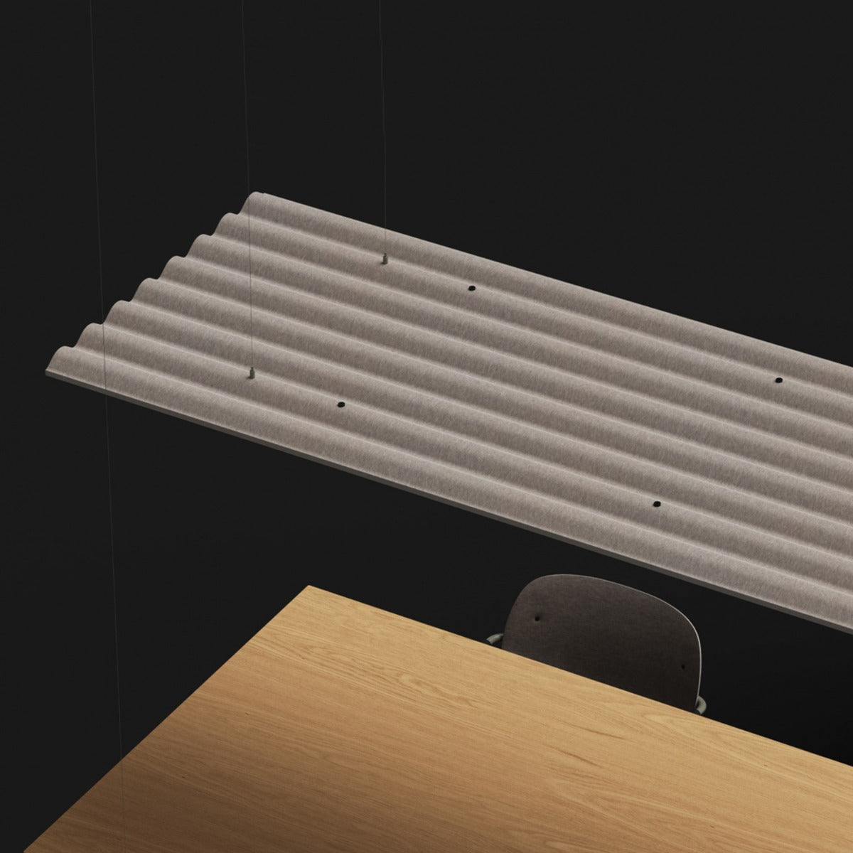 De Vorm 'Mute Flow Floating' Ceiling Panel - 2390 x 790mm