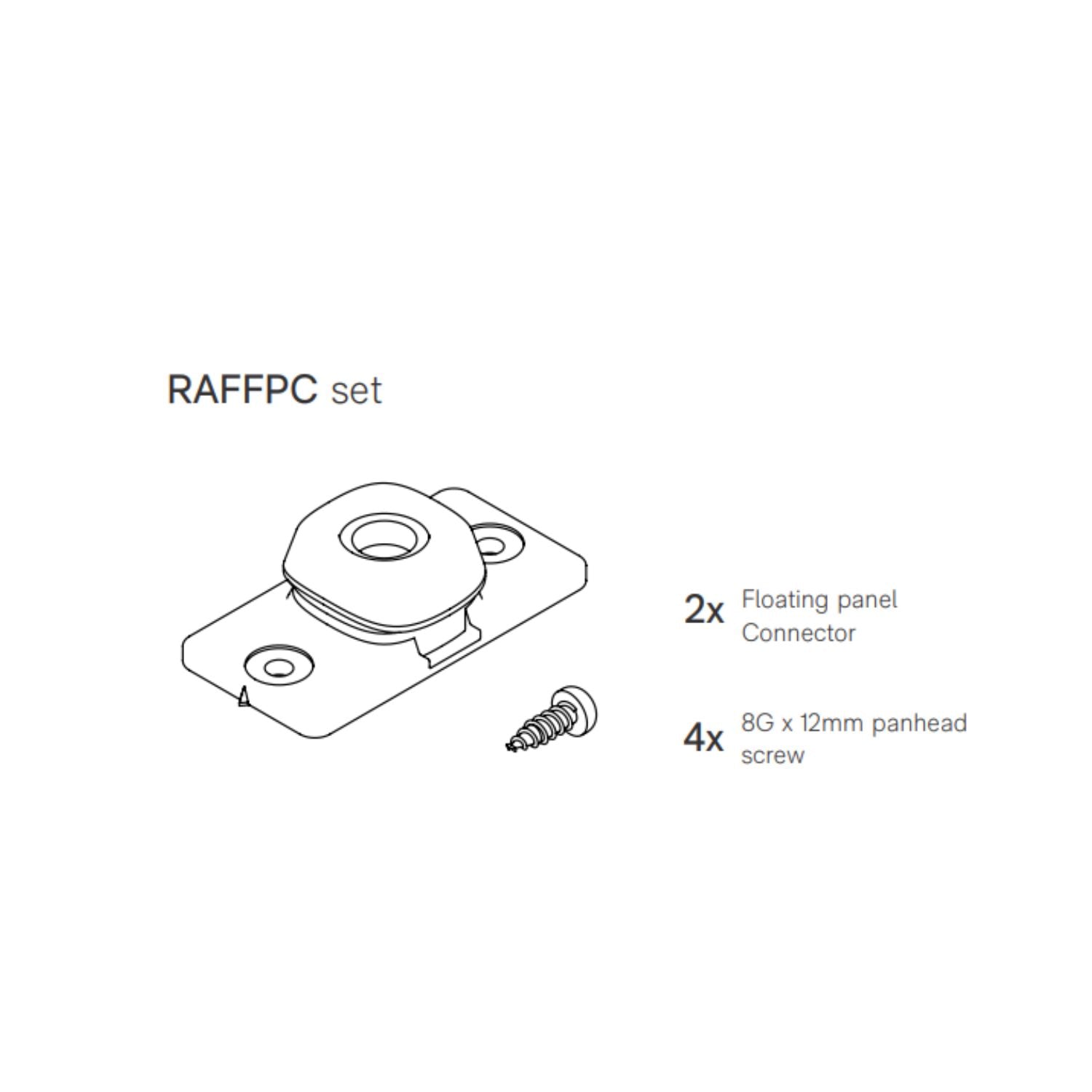 Autex Horizon Floating Connector - 2pcs