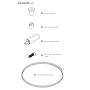 Autex Ceiling Connector Set - 2pcs