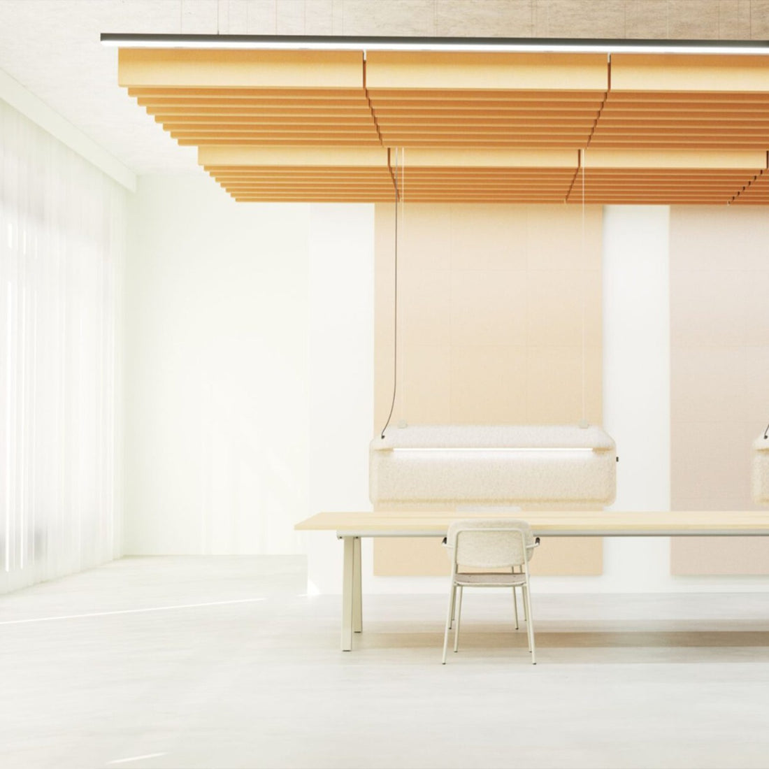 ReFelt 'Double' Acoustic Baffles Straight - 1800 x 1200mm