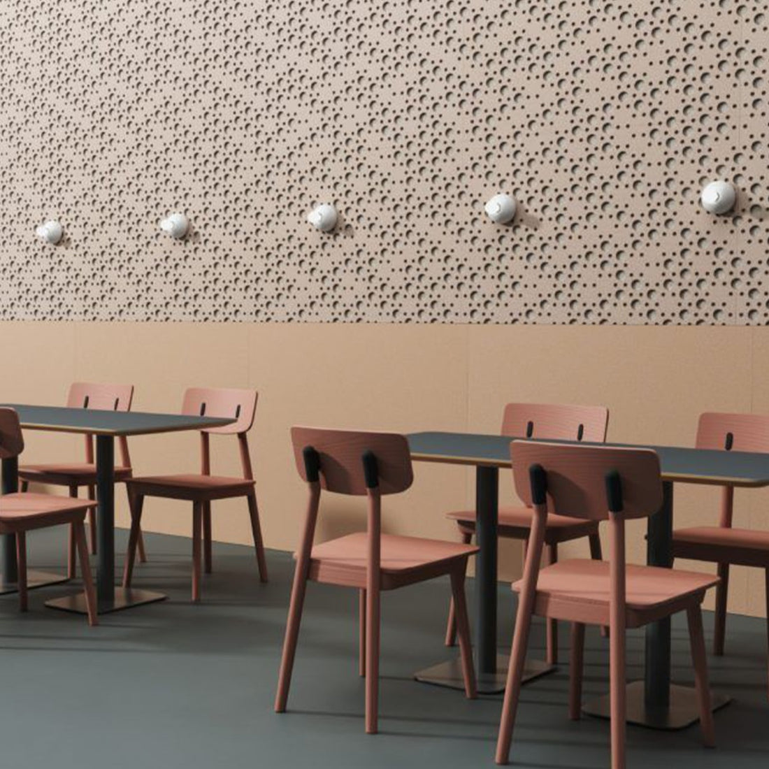 ReFelt 'Dots' Thru Cut Acoustic Panels - 1200 x 600mm (2/pack)