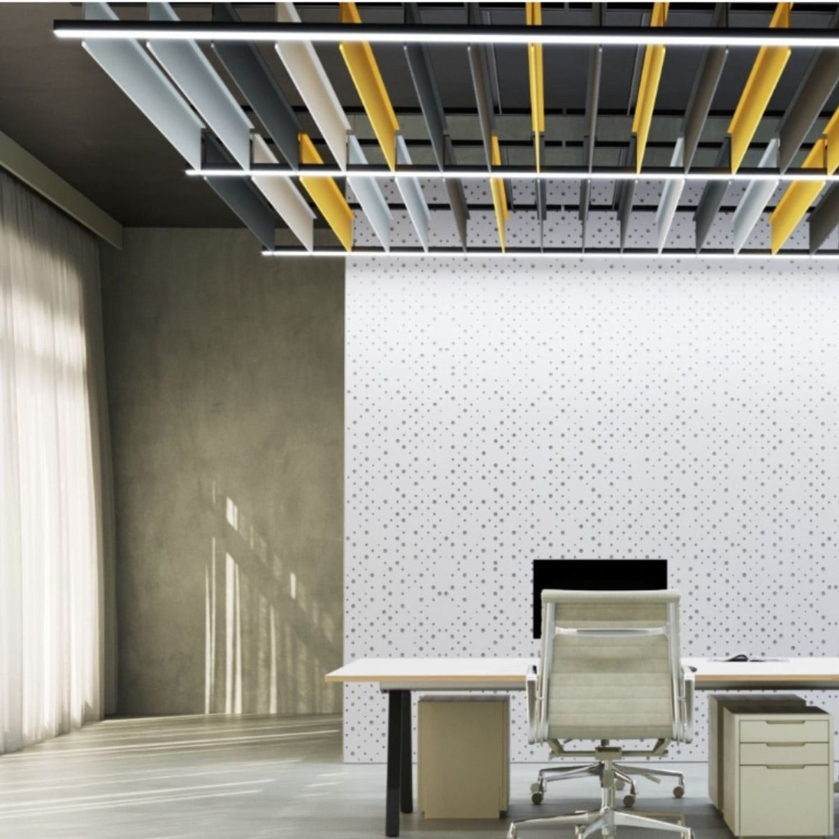 ReFelt 'Single' Acoustic Baffles Straight PET Felt - 2400 x 1800mm