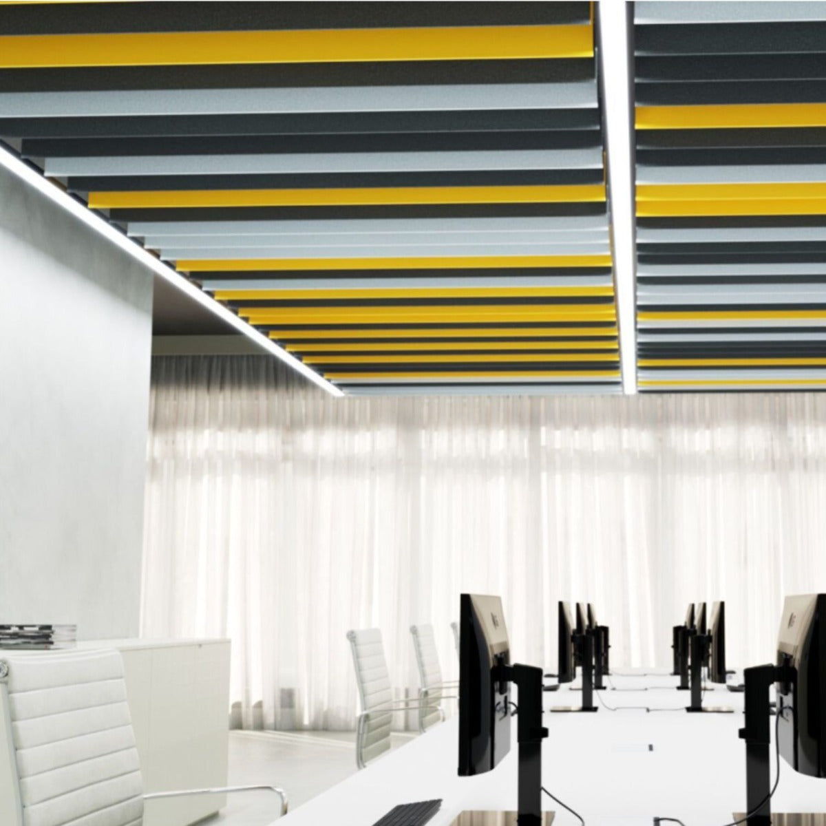 ReFelt 'Single' Acoustic Baffles Straight PET Felt - 2400 x 1800mm