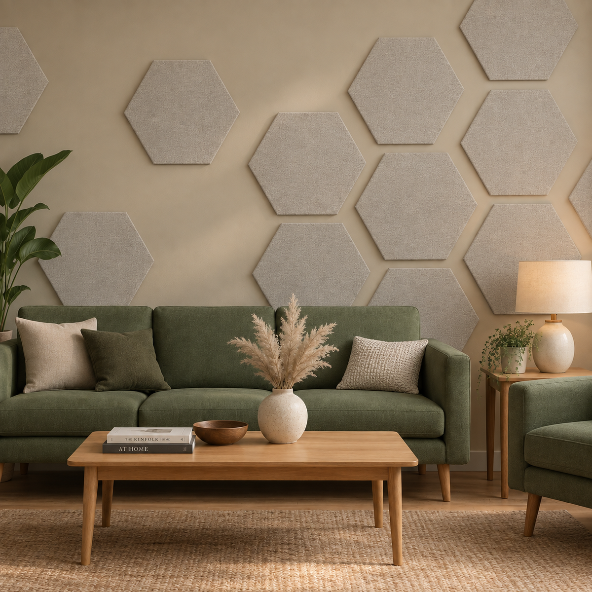 SilentSpace Hexagon Acoustic Wall Panels - Multiple Sizes