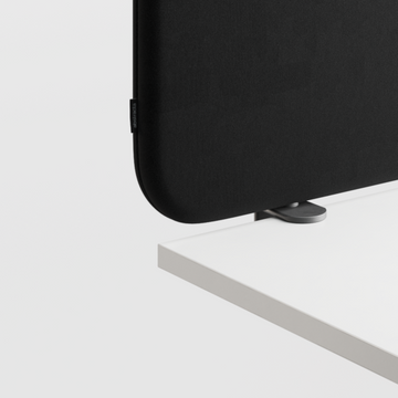 Abstracta Softline 30 Desk Screen - Clamp Set Included
