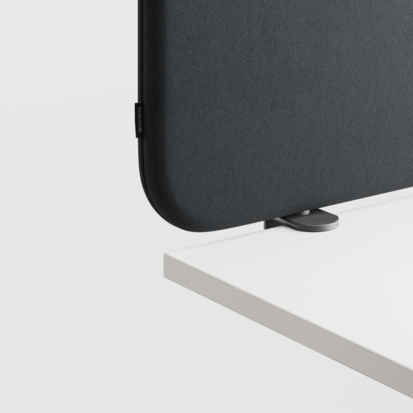 Abstracta Softline 30 Desk Screen - Clamp Set Included