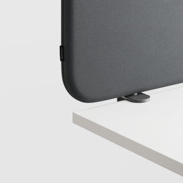 Abstracta Softline 30 Desk Screen - Clamp Set Included