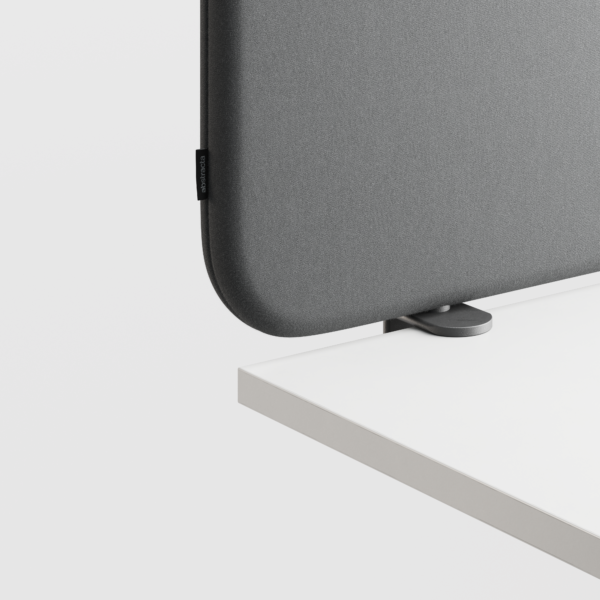 Abstracta Softline 30 Desk Screen - Clamp Set Included