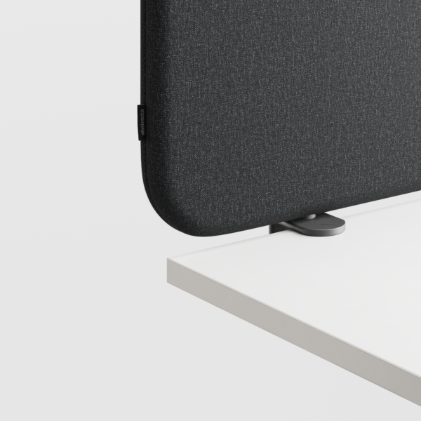 Abstracta Softline 30 Desk Screen - Clamp Set Included