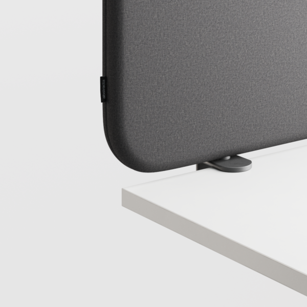 Abstracta Softline 30 Desk Screen - Clamp Set Included
