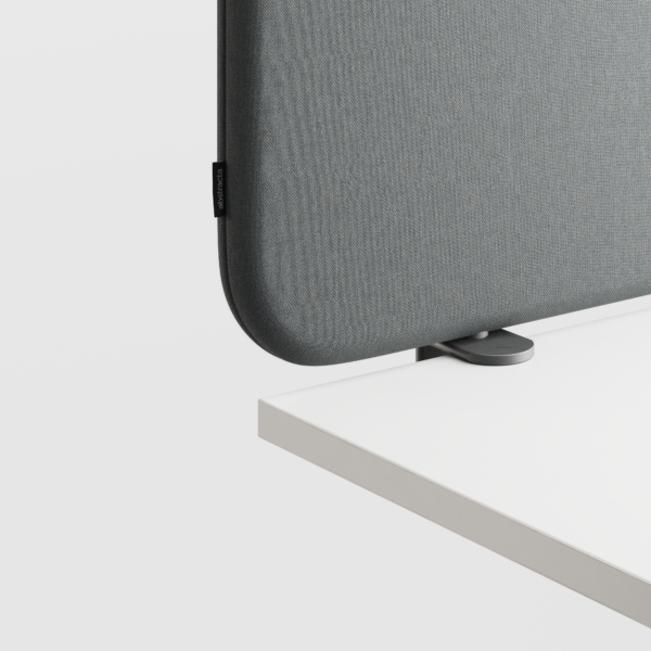Abstracta Softline 30 Desk Screen - Clamp Set Included