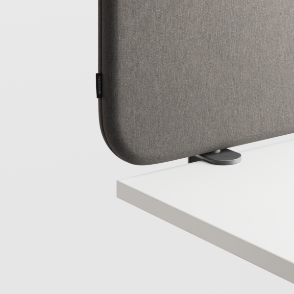 Abstracta Softline 30 Desk Screen - Clamp Set Included