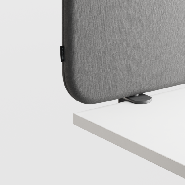 Abstracta Softline 30 Desk Screen - Clamp Set Included